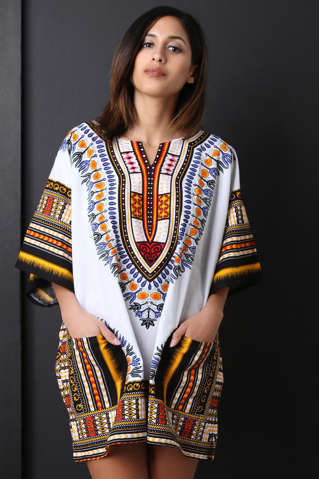 Traditional Dashiki Shift Dress