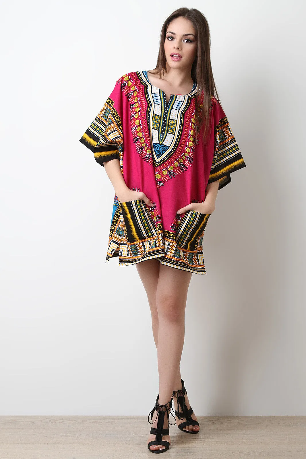 Traditional Dashiki Shift Dress