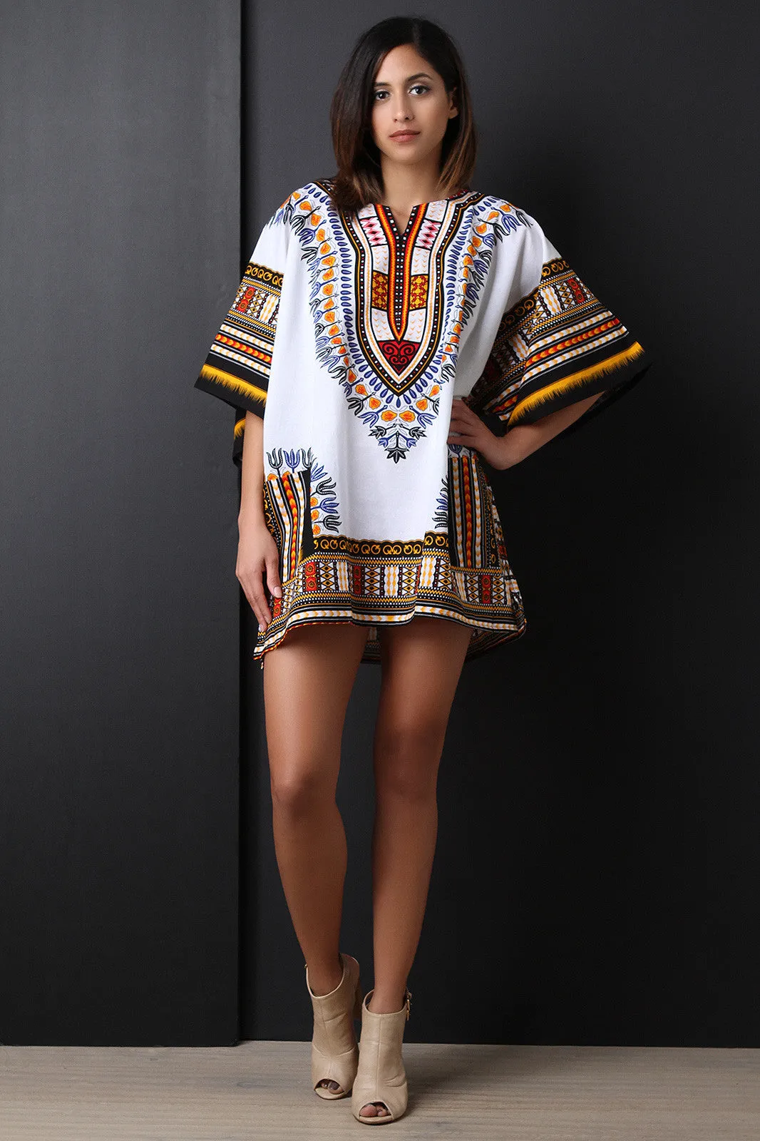 Traditional Dashiki Shift Dress