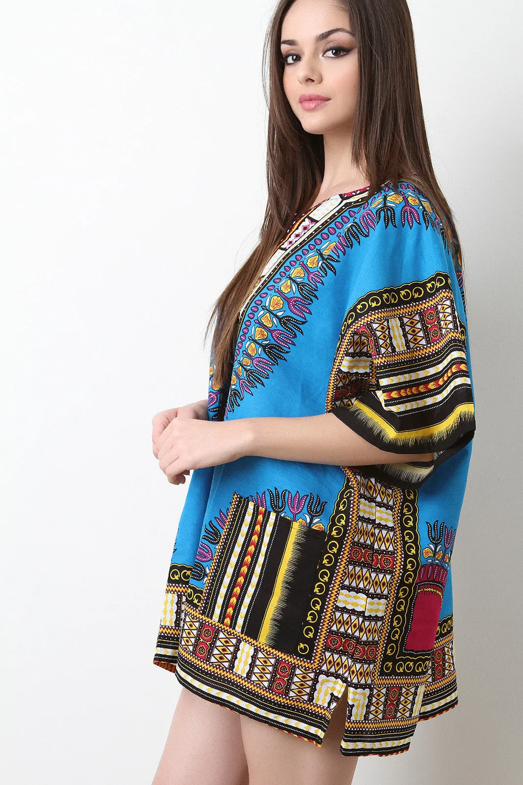 Traditional Dashiki Shift Dress