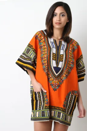 Traditional Dashiki Shift Dress