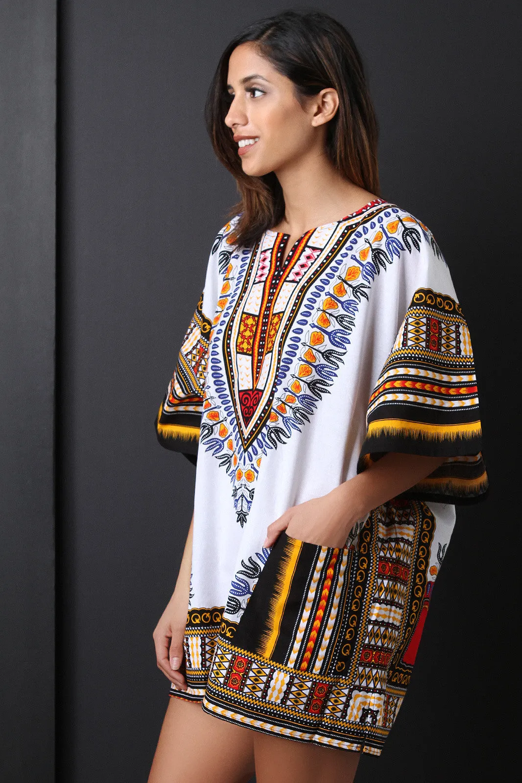 Traditional Dashiki Shift Dress