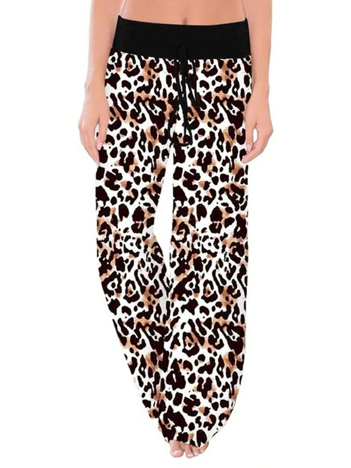 Women's Cheetah Print Loose Fit Yoga Pants