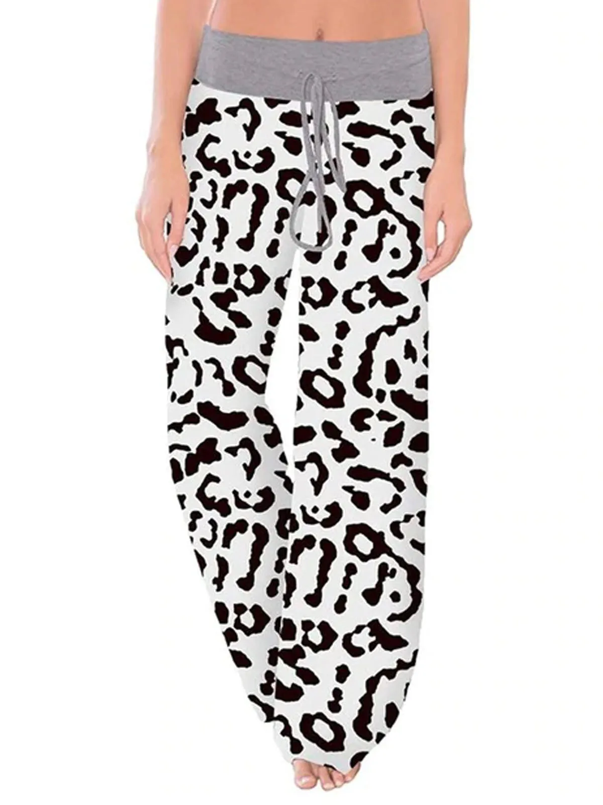 Women's Cheetah Print Loose Fit Yoga Pants