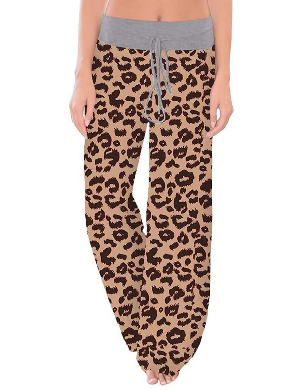 Women's Cheetah Print Loose Fit Yoga Pants