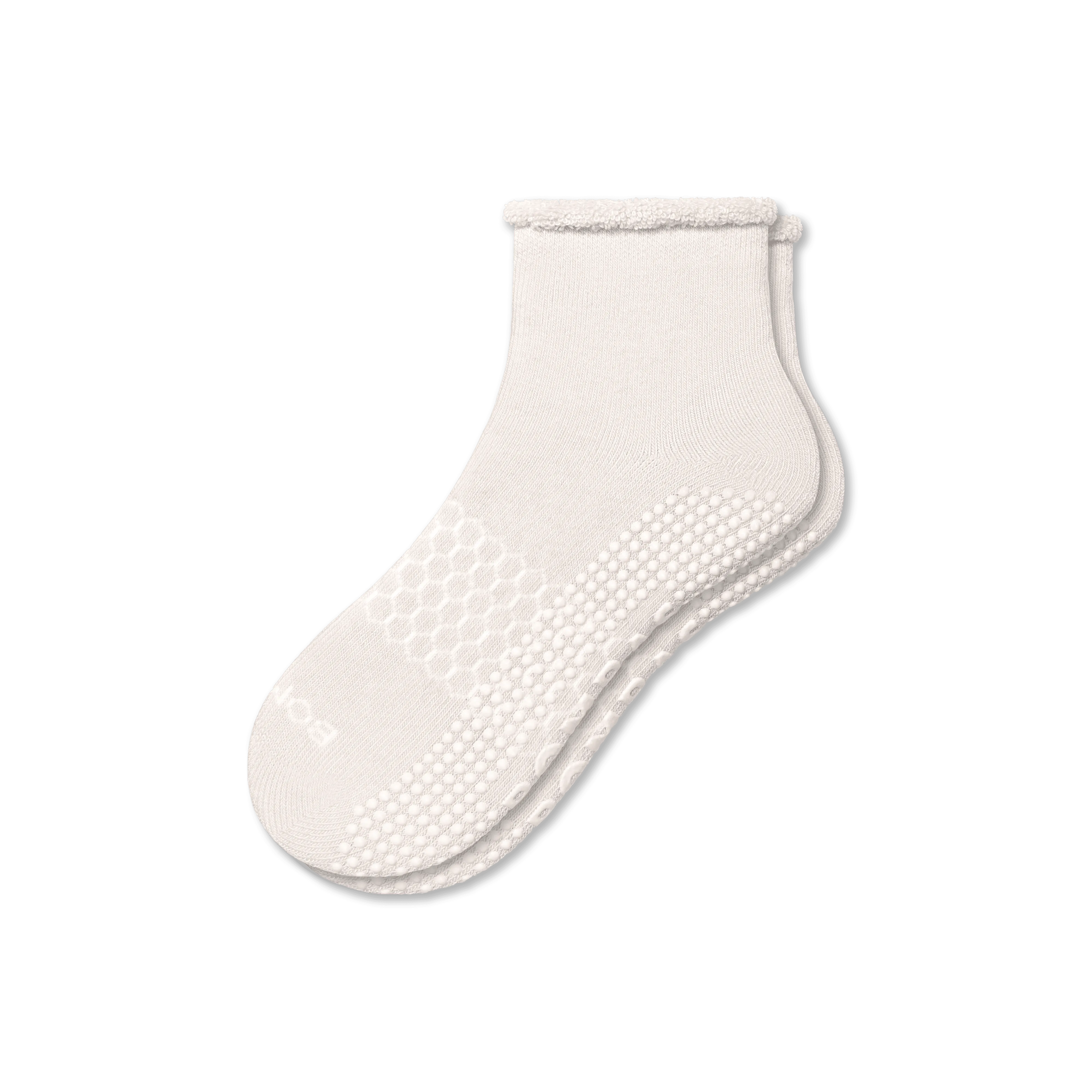 Women's Merino Wool Blend Roll-Top Gripper House Socks